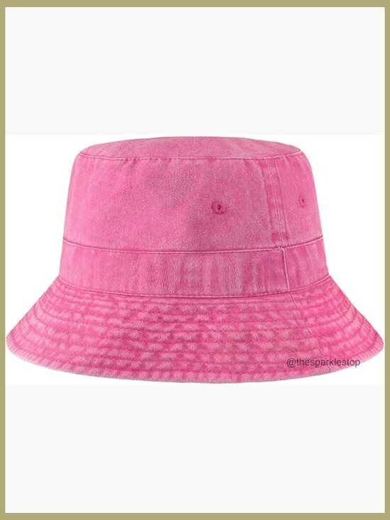 Cotton Bucket Hat with Adjustable Drawstring for Sun Protection main image 7